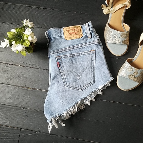 Levi's Pants - 550 Levi's High Waisted Cutoff Shorts